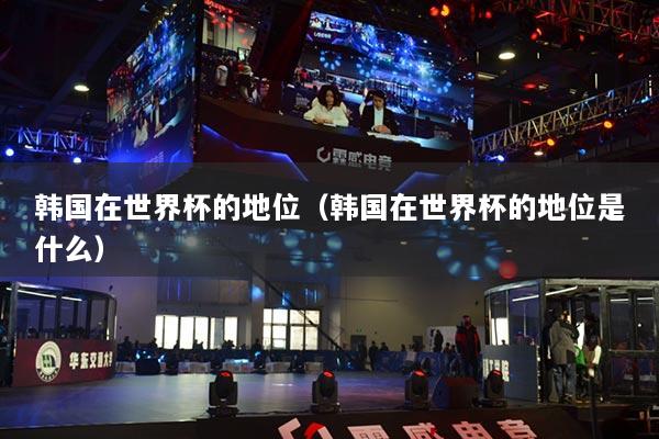 韩国在世界杯的地位（韩国在世界杯的地位是什么）